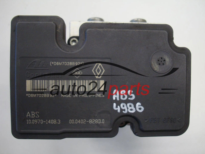 RENAULT 8200403322-D, 8200403322D, 10.0207-0110.4, 10020701104, 10.0970-1408.3, 10097014083