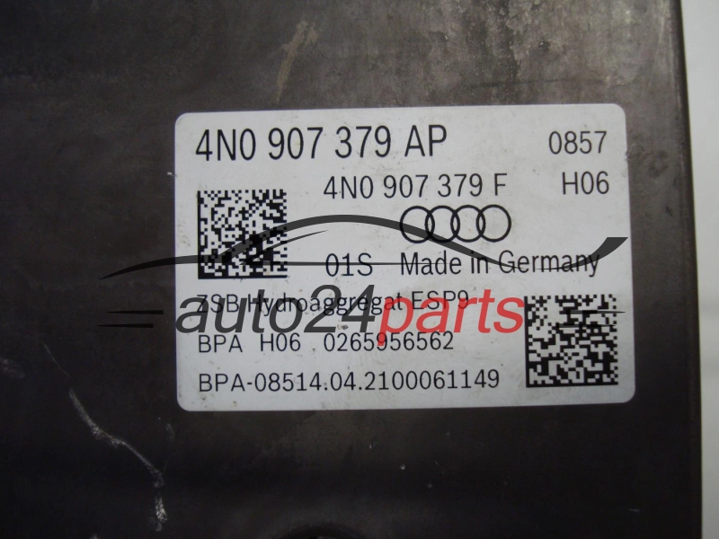 Bomba ABS y centralita AUDI BOSCH 0265293994, 4N0614517BM, 4N0907379AP, 0265956562