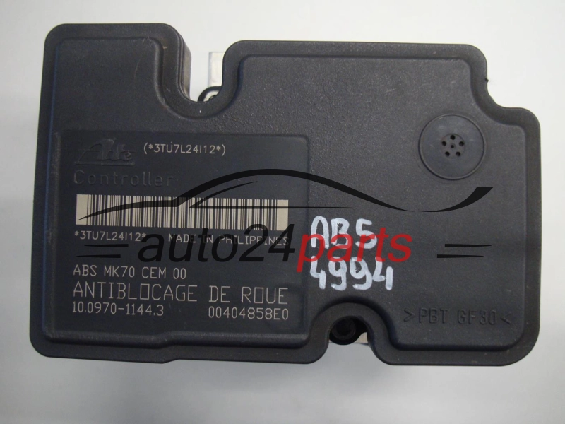 ABS POMPA I STEROWNIK PEUGEOT 9662298480, 10.0207-00924, 10.0970-1144.3, 10097011443