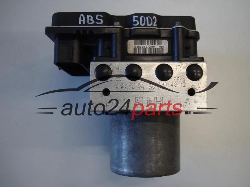 ABS Pumpe und steuergerat MERCEDES BENZ SPRINTER CRAFTER A0074314812, BOSCH 0 265 251 367, 0265251367, 0265951521