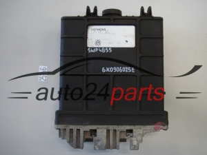 KOMPUTER STEROWNIK SILNIKA SEAT IBIZA CORDOBA VW POLO 1.6 AFT 6K0906025E, 6K0 906 025 E, SIEMENS 5WP4 855, 5WP4855 - 25746