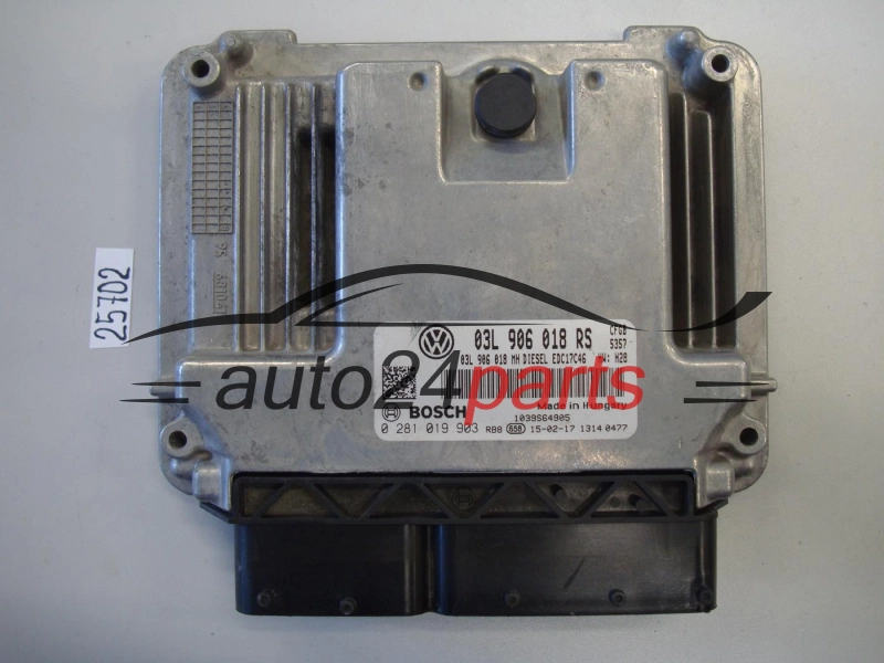 SKODA BOSCH 0 281 019 903, 0281019903, 03L906018RS, EDC17C46 - 25702