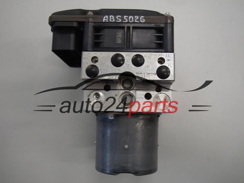 Abs pompa centralina AUDI BOSCH 0 265 250 662, 0265250662, 4H0614517AC, 0265960498