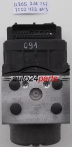 POMPE HYDRAULIQUE ET CALCULATEUR d'ABS RENAULT MEGANE SCENIC CLIO ALIZE 2.0 16V F4R 740 BOSCH 0 265 216 732, 0265216732, 0 273 004 395, 0273004395, 0 273 004 394, 0273004394, 7700 432 643, 7700432643