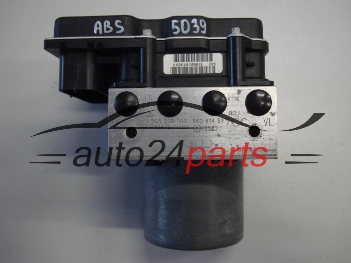 Bomba ABS y centralita AUDI BOSCH 0 265 239 296, 0265239296, 8K0614517GC, 8K0907379CF, 0265951995