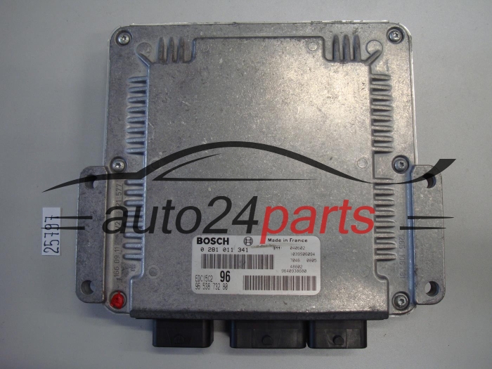 KOMPUTER STEROWNIK SILNIKA PEUGEOT 307 2.0 HDI BOSCH 0281011341, 0 281 011 341, 9653873280, 96 538 732 80, EDC15C2 96