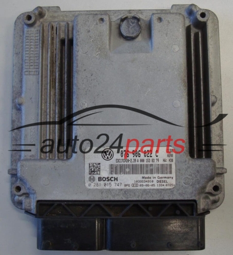 VOLKSWAGEN CRAFTER 2.5 TDI 076906022C, 076 906 022 C, BOSCH 0281015747, 0 281 015 747, EDC17CP20-2.39 CEBB 4690