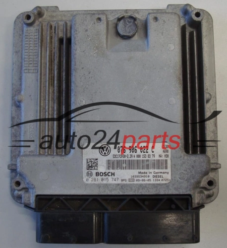 VOLKSWAGEN CRAFTER 2.5 TDI 076906022C, 076 906 022 C, BOSCH 0281015747, 0 281 015 747, EDC17CP20-2.39 CEBB 4690