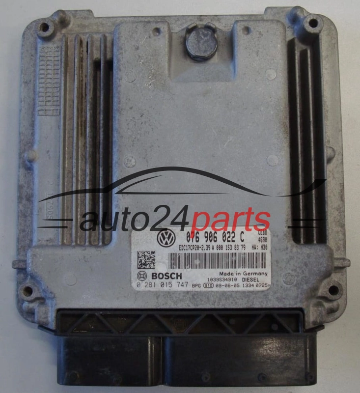 VOLKSWAGEN CRAFTER 2.5 TDI 076906022C, 076 906 022 C, BOSCH 0281015747, 0 281 015 747, EDC17CP20-2.39 CEBB 4690