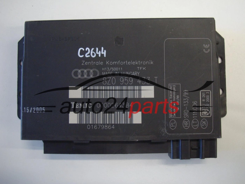Moduł komfortu Audi 8Z0959433T 00002643B3