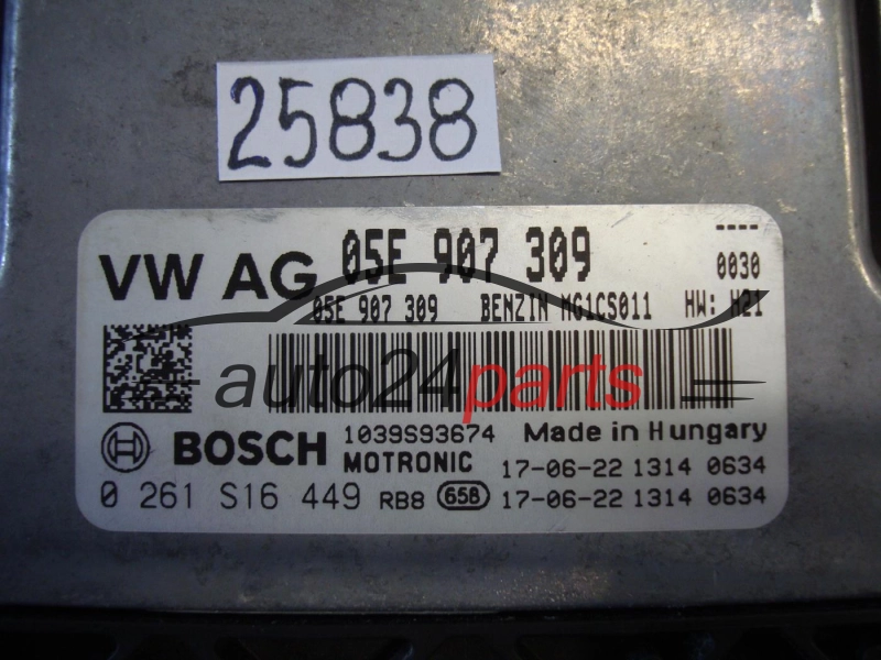 VOLKSWAGEN SKODA AUDI BOSCH 0261S16449, 0 261 S16 449, 05E907309