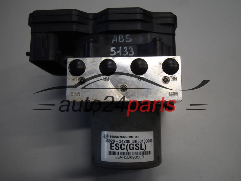 ABS POMPA I STEROWNIK SSANGYONG 48920-34200, 4892034200, BH60130200, 5WY7F96B, BE6003O201
