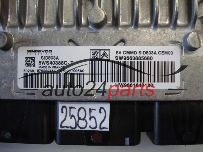 Sterownik silnika Citroen C5 2.0 HDI 5WS40388CT SW9663885680 – zdjęcie 2