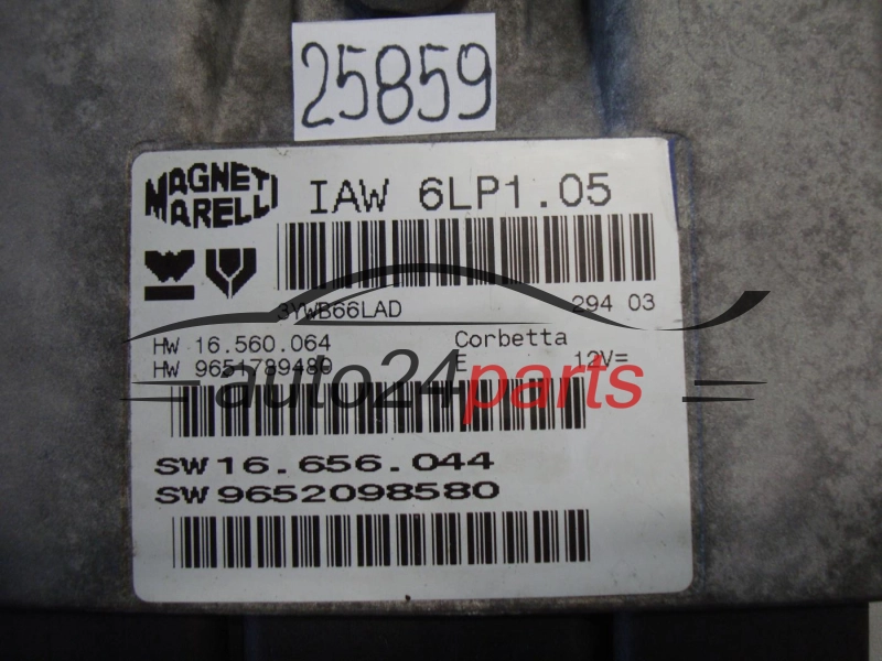 KOMPUTER STEROWNIK SILNIKA CITROEN IAW 6LP1.05, IAW6LP105, 9652098580