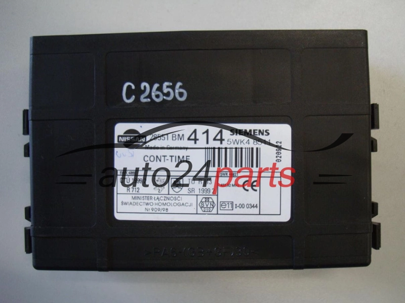 CENTRALKA MODUL STEROWNIK NISSAN ALMERA SIEMENS 5WK4 8511, 5WK48511, 28551 BM 414, 28551BM414