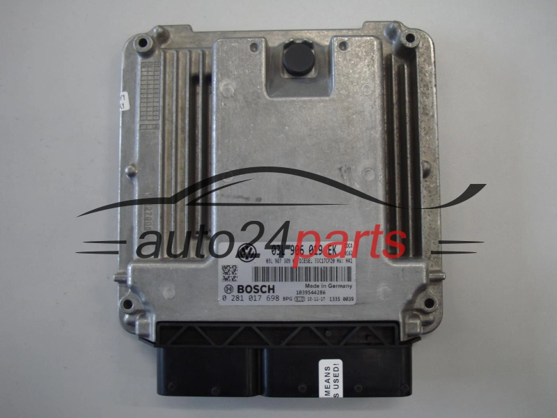 KOMPUTER STEROWNIK SILNIKA VOLKSWAGEN BOSCH 0 281 017 698, 0281017698, 03L906019EK, EDC17CP20