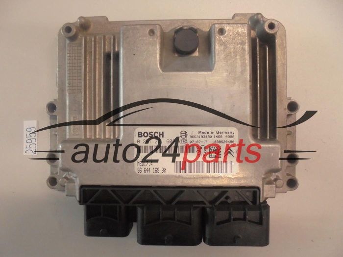 KOMPUTER STEROWNIK SILNIKA PEUGEOT 207 1.6 BOSCH 0 261 201 602, 0261201602, 96 644 169 80, 9664416980, 9663193480, MED17.4