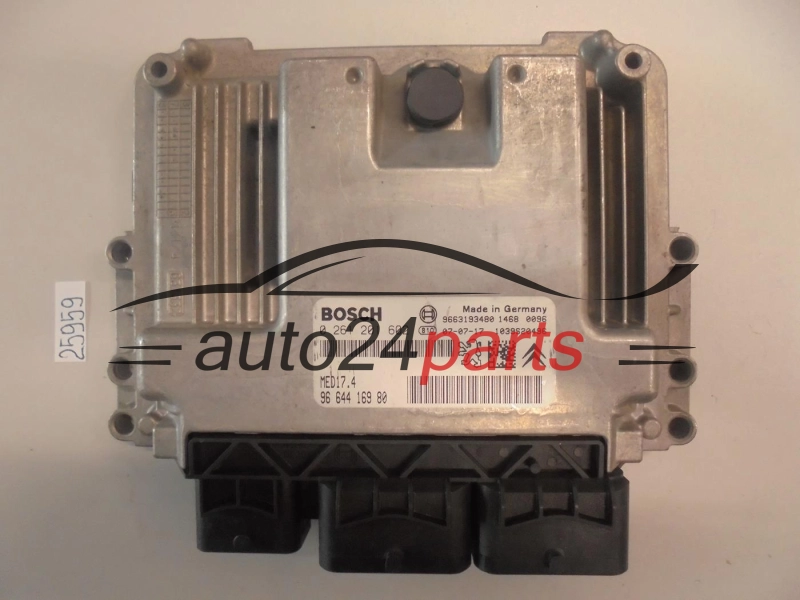 KOMPUTER STEROWNIK SILNIKA PEUGEOT 207 1.6 BOSCH 0 261 201 602, 0261201602, 96 644 169 80, 9664416980, 9663193480, MED17.4