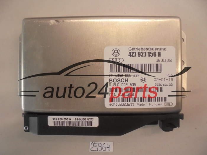 STEROWNIK SKRZYNI AUTOMATYCZNEJ AUDI BOSCH 0 260 002 805, 0260002805, 4Z7 927 156 H, 4Z7927156H