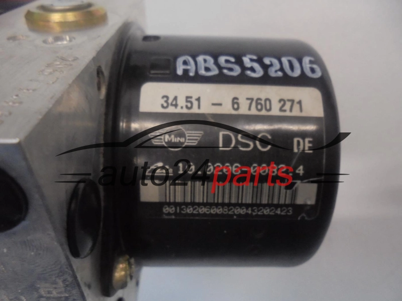 ABS POMPA I STEROWNIK MINI COOPER 34.51-6 760 271, 34516760271, ATE 10.0206-0082.4, 10020600824, 6 760 272, 6760272, 10.0960-0870.3, 10096008703