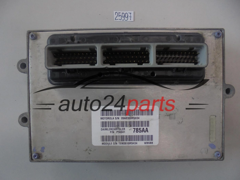 KOMPUTER STEROWNIK SILNIKA CHRYSLER JEEP GRAND CHEROKEE 4.0 MOTOROLA 09A0300RC184, P56041 785AA, P56041785AA, WBSBB