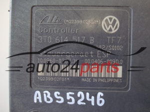 Pompe ABS et calculateur Skoda 3T0614517B 10096003673K