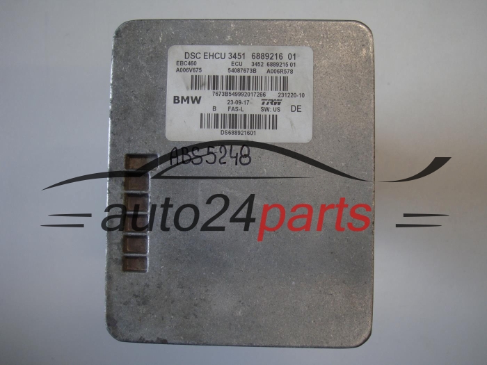 Pompe ABS et calculateur BMW 3451 6889216 01, 34516889216, 3451688921601, 3452 6889215 01, 34526889215 01, 3452688921501