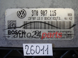 KOMPUTER STEROWNIK SILNIKA SKODA BOSCH 0 261 201 795, 0261201795, 3T0907115, MED17.5