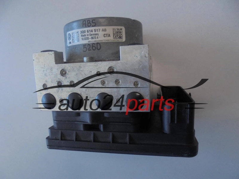 ABS POMPA I STEROWNIK VOLKSWAGEN SEAT SKODA 3Q0614517AB, 10.0220-0672.4, 10022006724, 3Q0907379AB