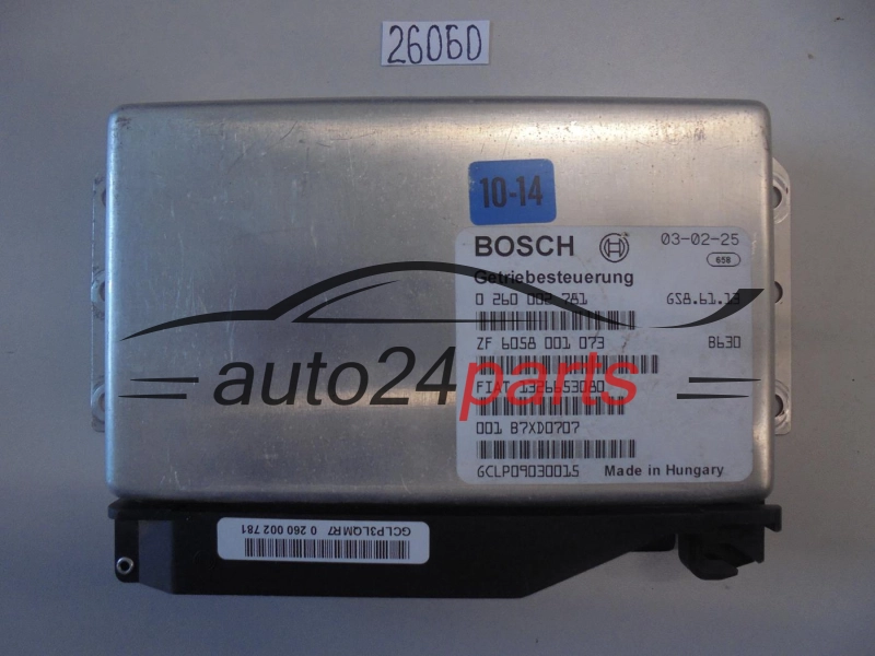 Ecu Automatic GearboxFIAT DUCATO 2.8 JTD BOSCH 0 260 002 781, 0260002781, 1326653080