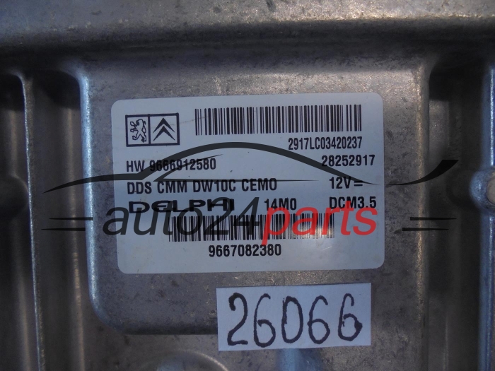 CITROEN PEUGEOT 2.0 HDI DELPHI 28252917, HW 9666912580, HW9666912580, DCM3.5