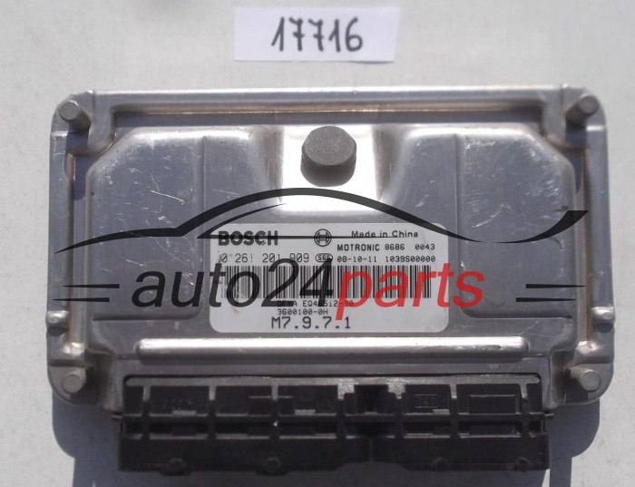 Μονάδα Ελέγχου Κινητήρα CHERY KONYA 1.6 BOSCH 0 261 201 909, 0261201909, MOTRONIC M7.9.7.1