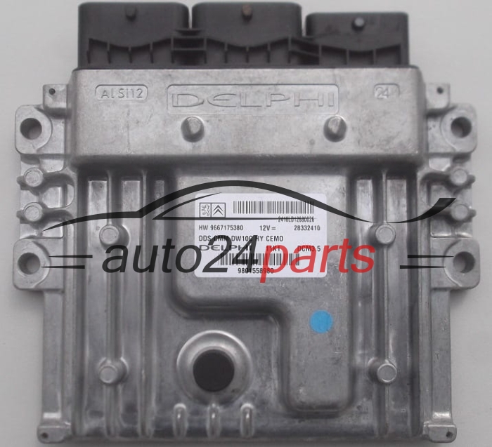 MOTORSTEUERGERÄT ECU STEUERGERÄT  CITROEN PEUGEOT 2.0 HDI DELPHI 28332410, 9667175380, DCM3.5