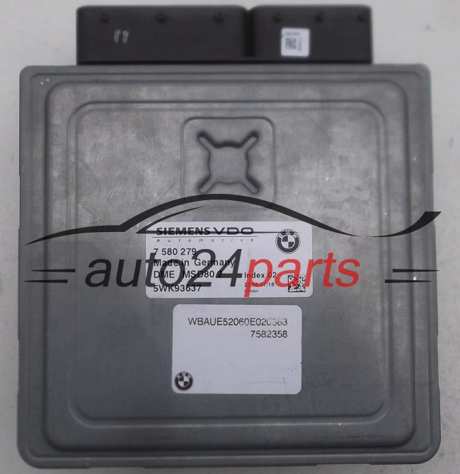 Μονάδα Ελέγχου Κινητήρα BMW 2.0 SIEMENS VDO 5WK93637, 7 580 279, 7580279, 7582358, DME MSD80.2