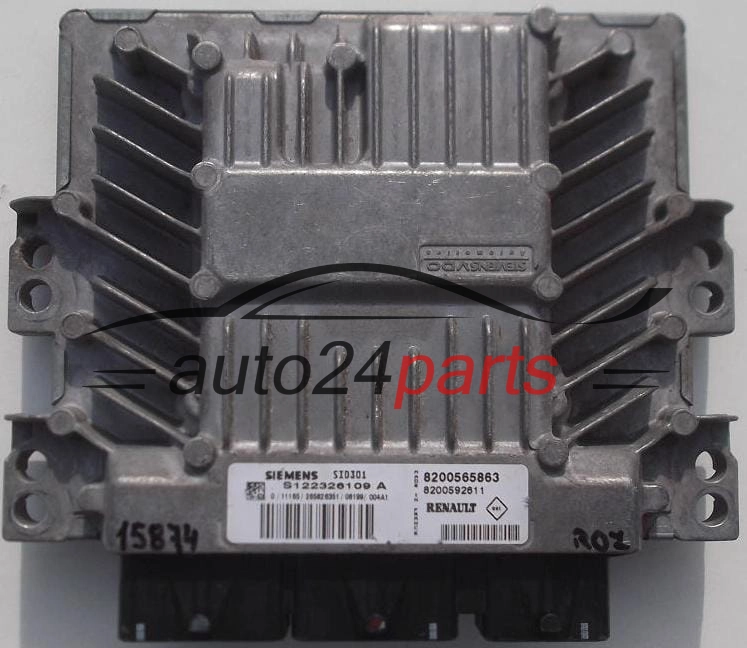 MOTORSTEUERGERÄT ECU STEUERGERÄT  RENAULT MEGANE 1.5 DCI SIEMENS S122326109 A