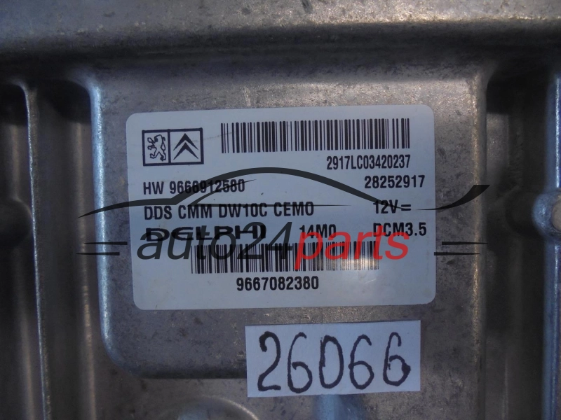 CITROEN PEUGEOT 2.0 HDI DELPHI 28252917, HW 9666912580, HW9666912580, DCM3.5