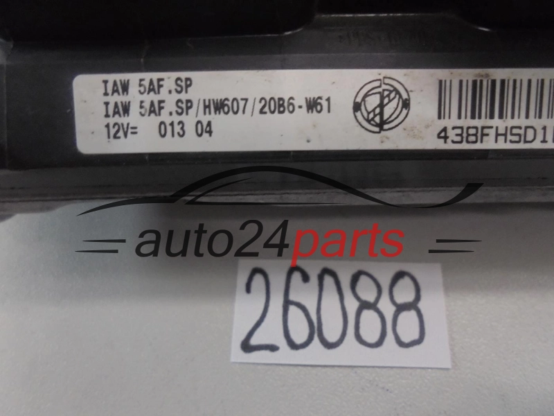KOMPUTER STEROWNIK SILNIKA FIAT PANDA MAGNETI MARELLI IAW 5AF.SP, IAW5AFSP, 61601.071.02, 6160107102