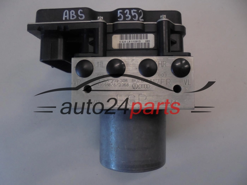 Pompe ABS et calculateur AUDI BOSCH 0 265 239 308, 0265239308, 8K0614517FR, 8K0907379CC, 0265951998