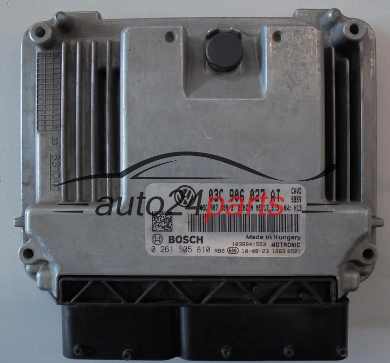 VOLKSWAGEN SCIROCCO 1.4 TSI 03C906027AT, 03C 906 027 AT, 03C907309B, 03C 907 309 B, BENZIN MED17.5.5 CAVD 5859, BOSCH 0261S05810, 0 261 S05 810