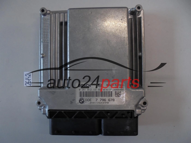 KOMPUTER STEROWNIK SILNIKA BMW BOSCH 0281012191, 0 281 012 191, DDE 7796678, DDE7796678