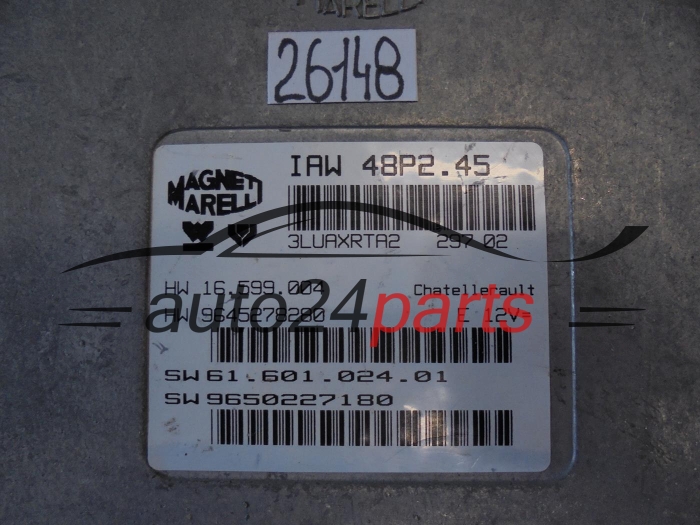 CALCULATEUR MOTEUR  CITROEN FIAT IAW48P2.45, IAW48P245, 9650227180