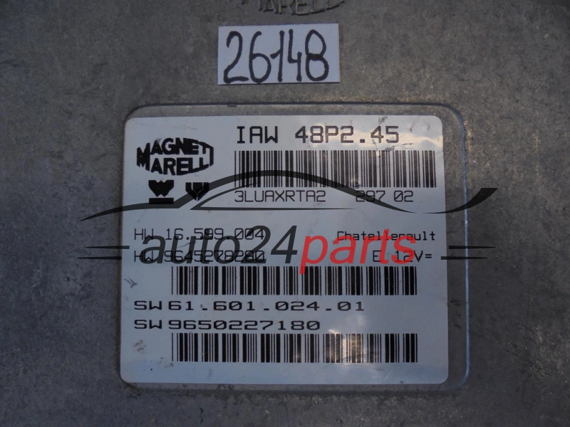 CALCULATEUR MOTEUR  CITROEN FIAT IAW48P2.45, IAW48P245, 9650227180
