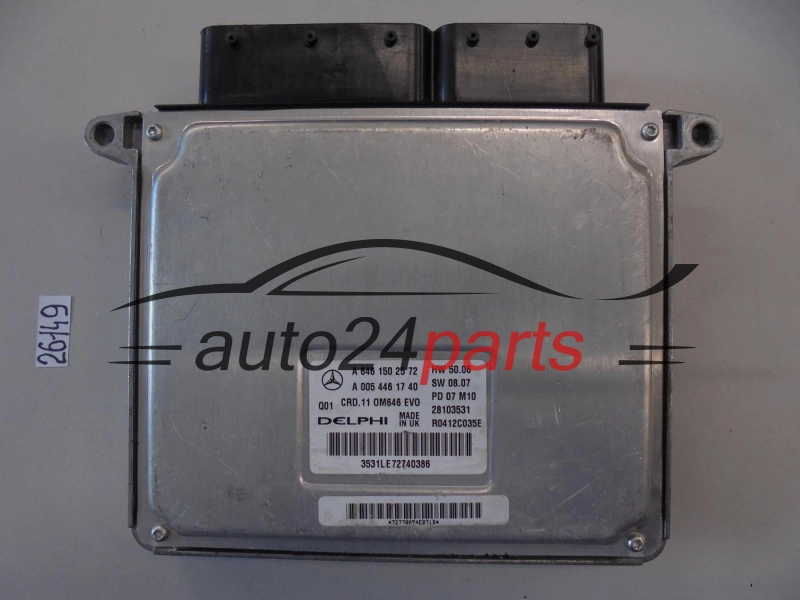 KOMPUTER STEROWNIK SILNIKA MERCEDES BENZ DELPHI A6461502572, A0054461740, CRD.11