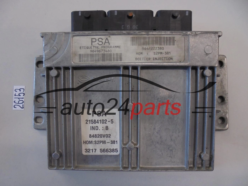 KOMPUTER STEROWNIK SILNIKA CITROEN C2 C3 Sagem 21584102-5, 215841025, 9649673480, 9642222380