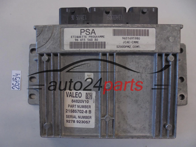KOMPUTER STEROWNIK SILNIKA CITROEN PEUGEOT 21585702-8B, 215857028B, 9661556880, 9651691980