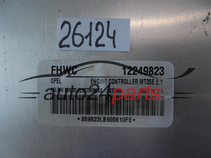 KOMPUTER STEROWNIK SILNIKA OPEL MERIVA 12249823 FHWC, MT35E 2.1