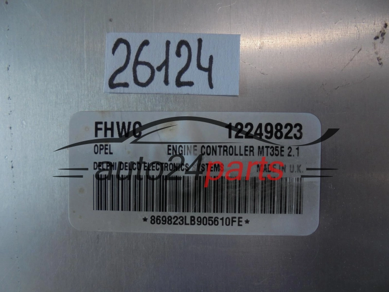 KOMPUTER STEROWNIK SILNIKA OPEL MERIVA 12249823 FHWC, MT35E 2.1