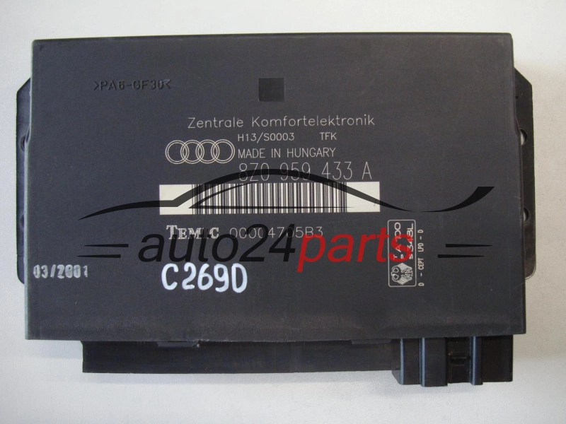 Moduł komfortu Audi 00002644B5 8Z0959433AC