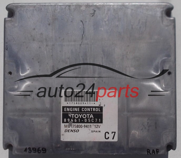 KOMPUTER STEROWNIK SILNIKA TOYOTA AVENSIS 8966105C71, MB1758009411