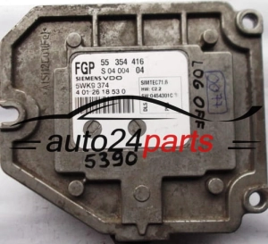 CENTRALINA DO MOTORE OPEL VECTRA SIGNUM 1.8 Z18XER SIEMENS 5WK9 374, 5WK9374, 55354416, 55 354 416